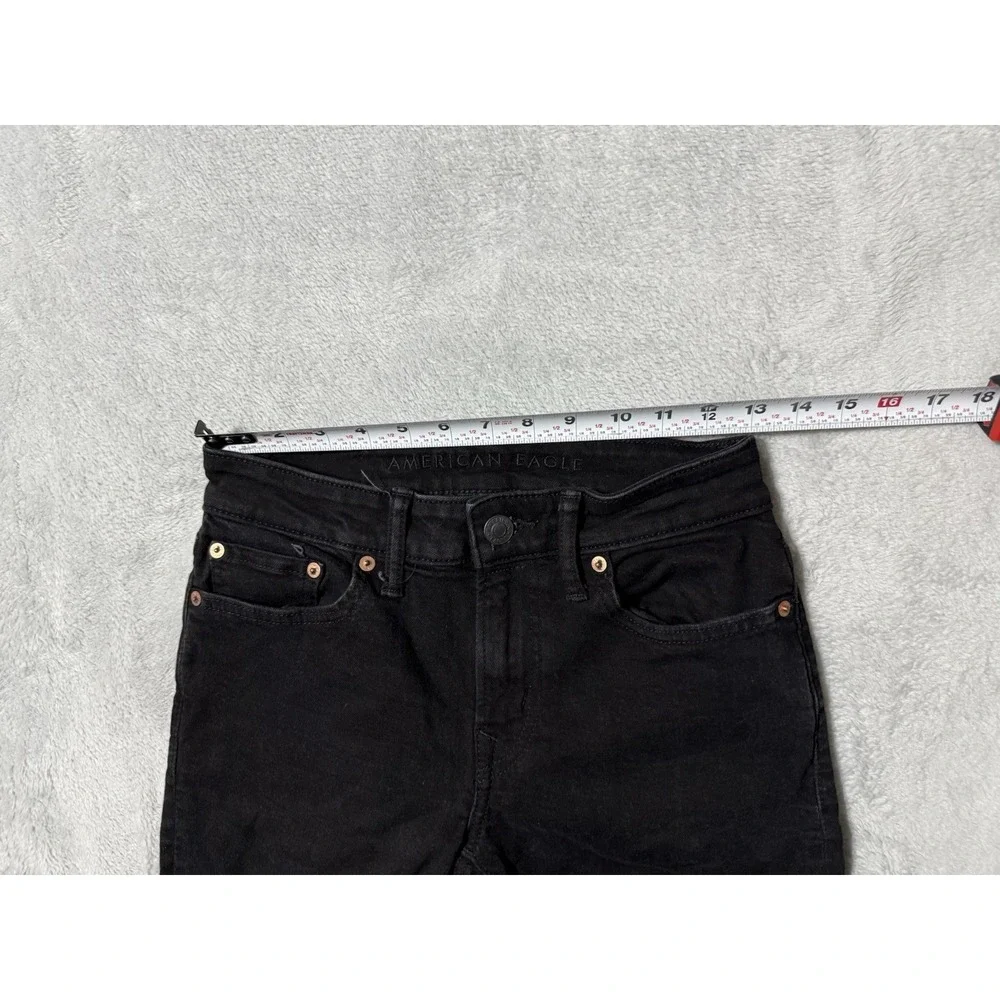 American Eagle Jeans Mens 26x27 Black Original Bootcut Dark‎ Wash